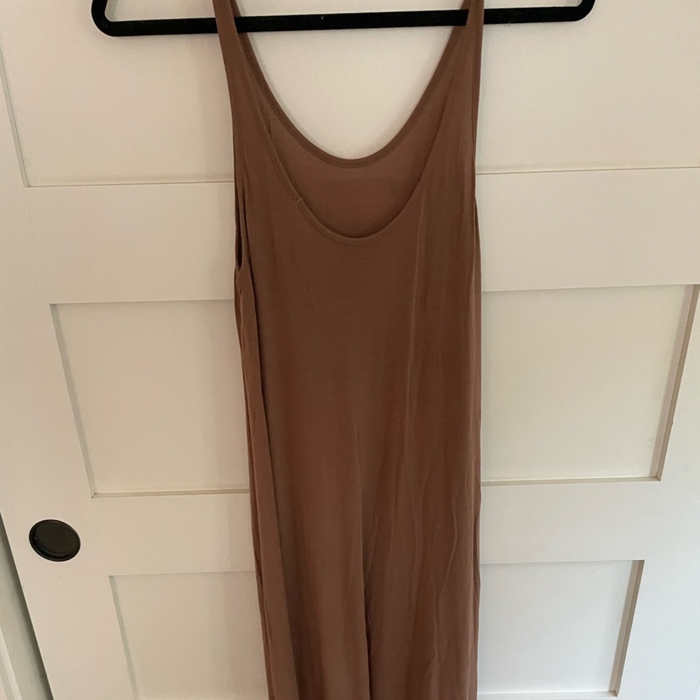 T by Alexander Wang scoop back jersey long dress